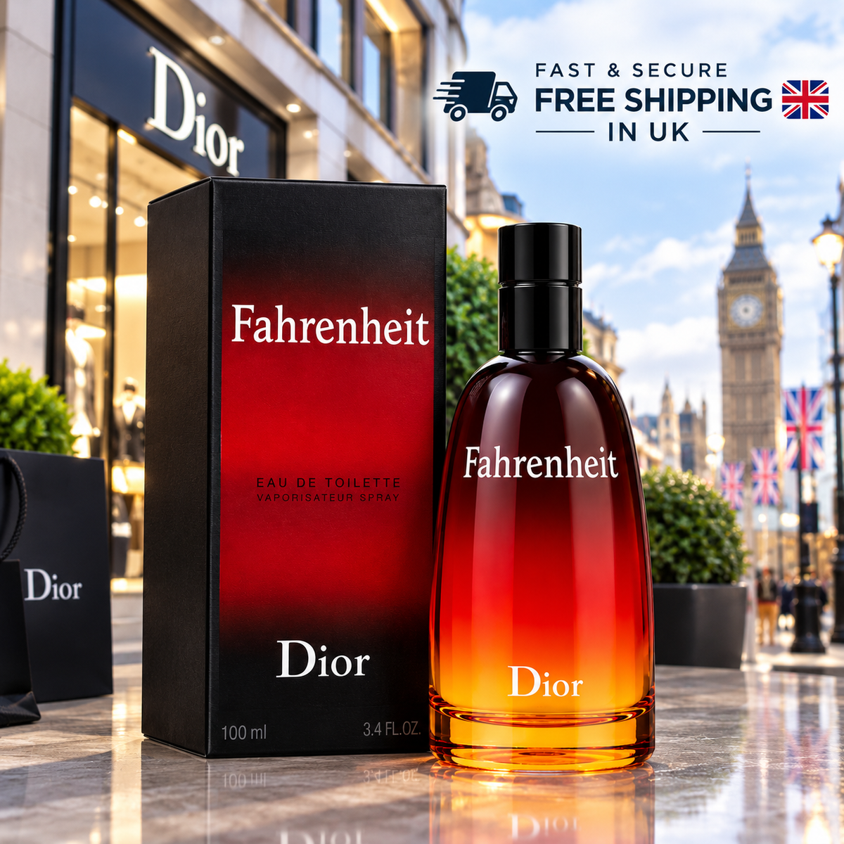 Dior Fahrenheit Eau de Toilette 100ml for Men – Classic Fragrance