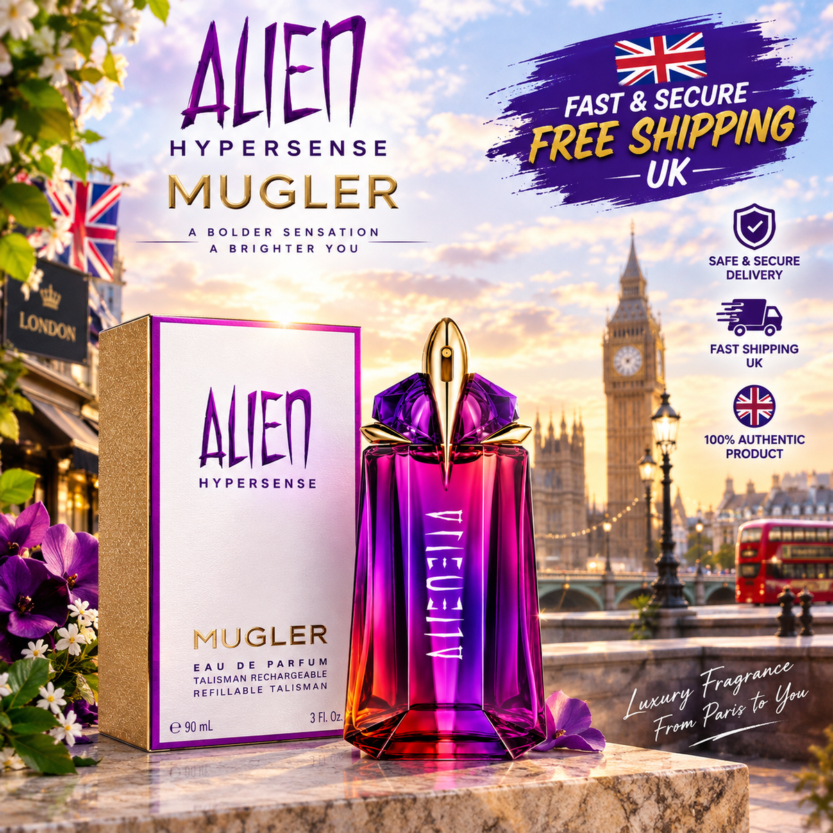 Mugler Alien Hypersense Eau de Parfum 90ml – Women’s Fragrance