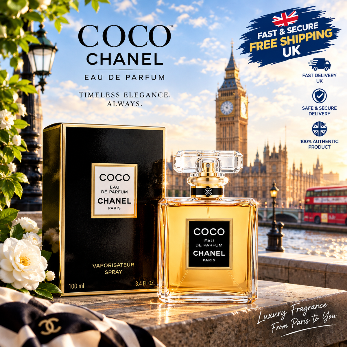 CHANEL COCO Eau de Parfum 100ml – Women’s Luxury Fragrance