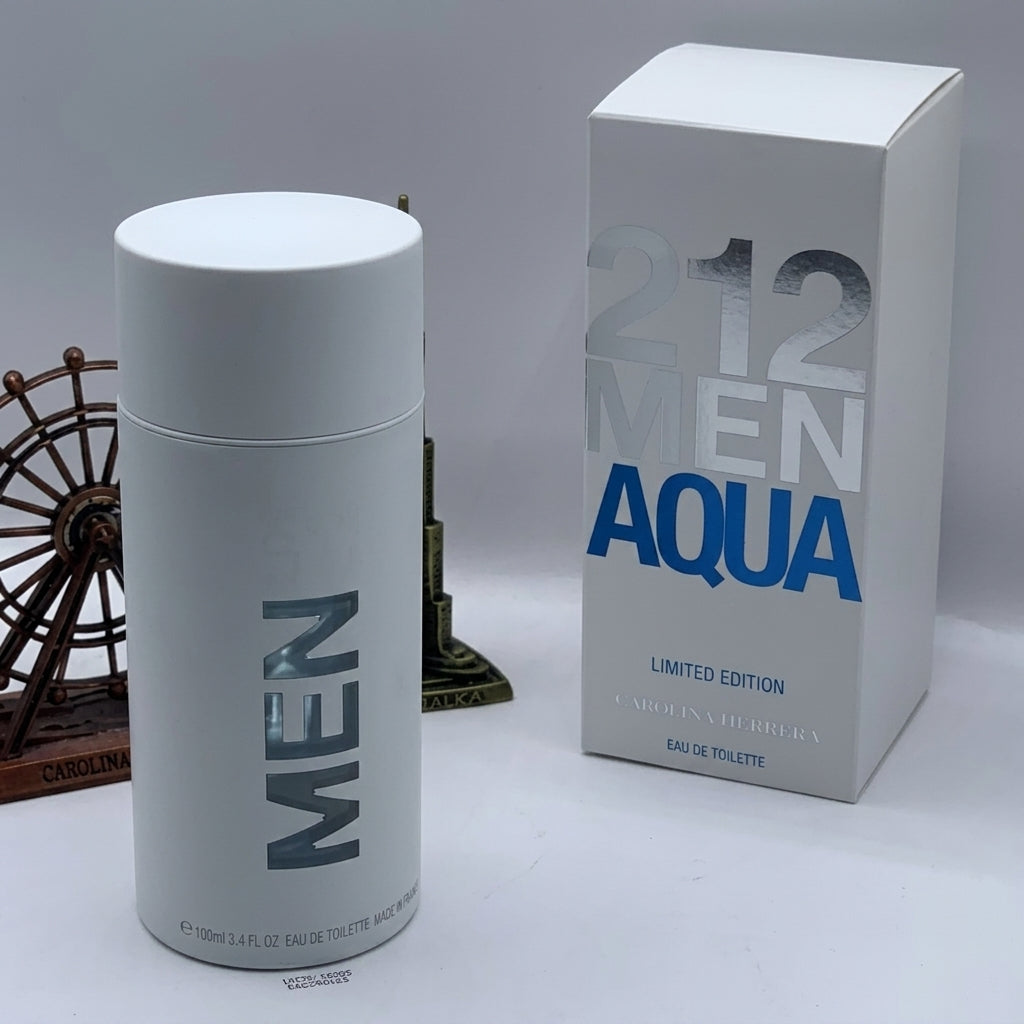212 Men Aqua 3.4 oz EDT Spray – Limited Edition for Men