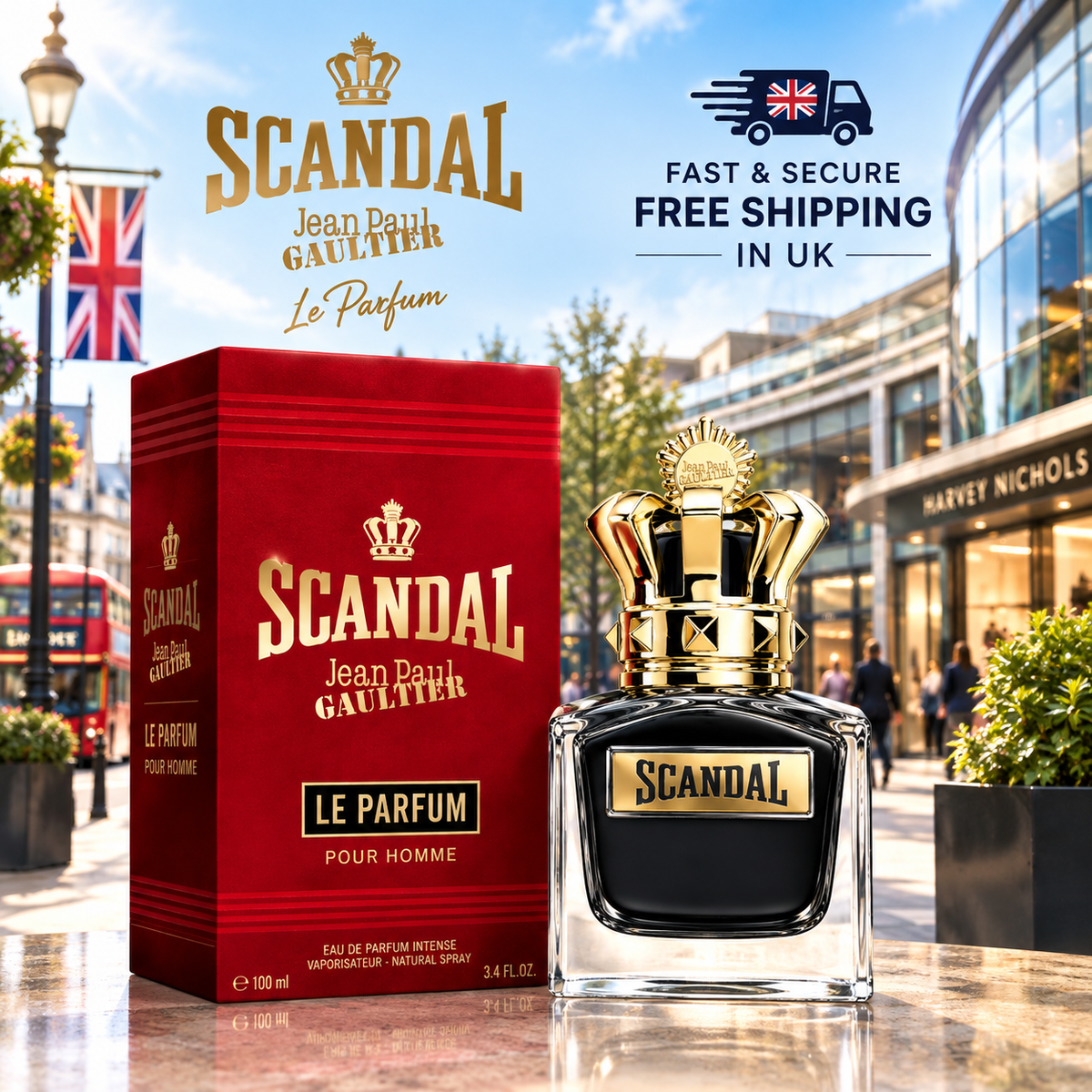 Jean Paul Gaultier Scandal Le Parfum Pour Homme 100ml – Men’s Eau de Parfum