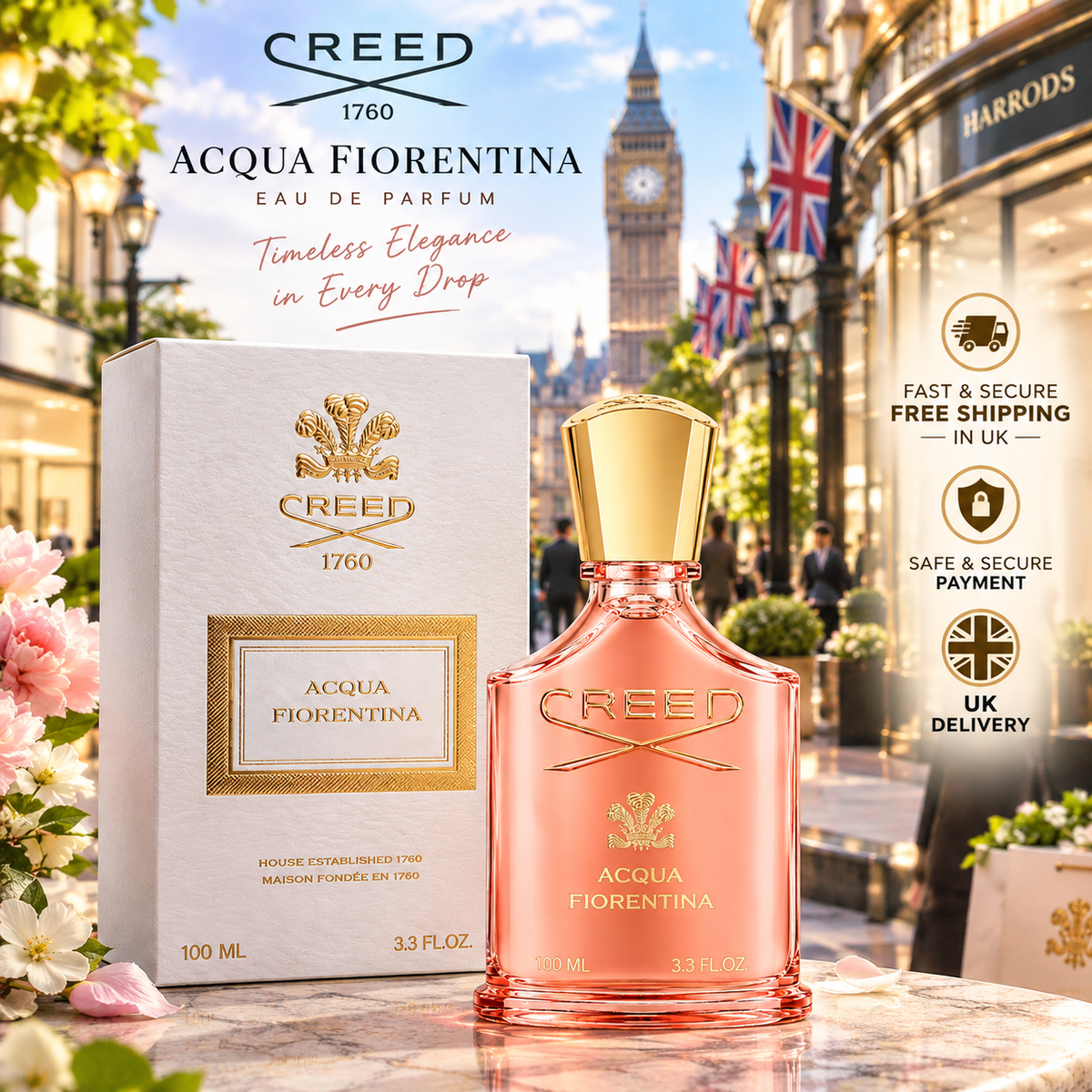 Creed Acqua Fiorentina Eau de Parfum 100ml – Women’s Luxury Fragrance