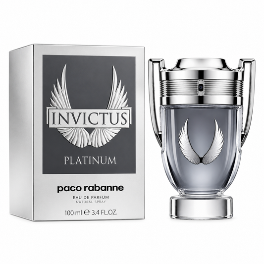 Paco Rabanne Invictus Platinum Eau de Parfum 100ml for Men – Long Lasting Fragrance