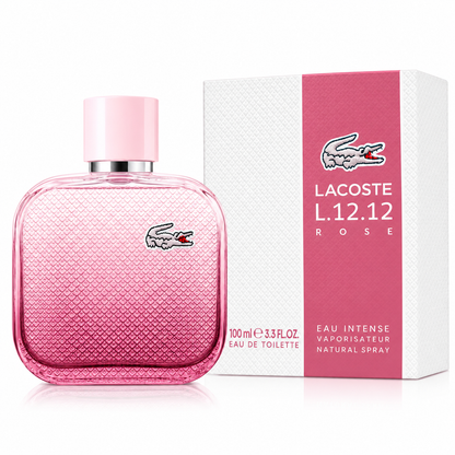 Lacoste L.12.12 Rose Eau Intense 100ml Eau de Toilette for Women – Elegant Fragrance