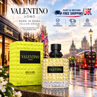 Valentino Uomo Born in Roma Yellow Dream Eau de Toilette for Men – 100ml