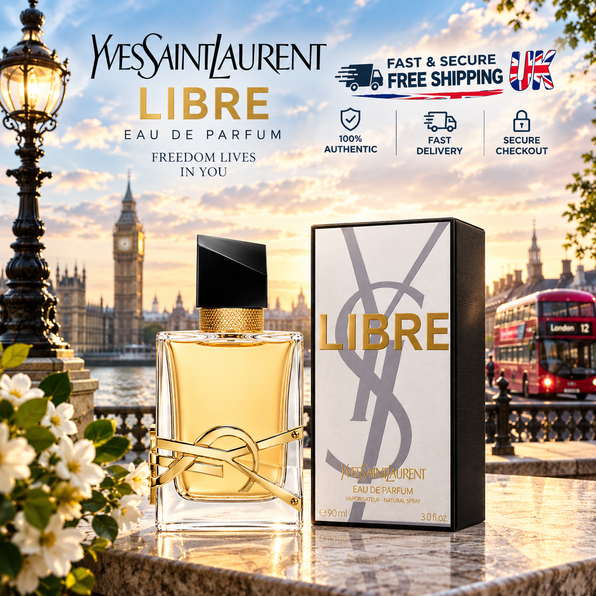 Yves Saint Laurent Libre Eau de Parfum for Women – 90ml